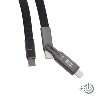 Newage Connect Prime 11 Duo 65W (3-in-1 Multiport) 1M Cable