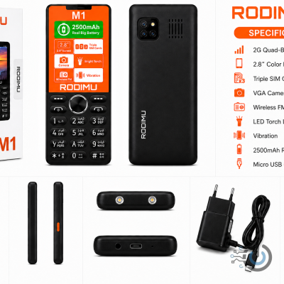 Rodimu M1 Phone 2.8 Inches Bright Display