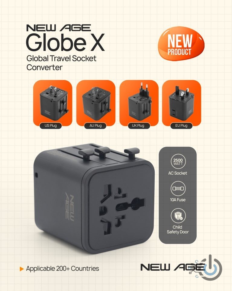 Newage Globe X Global Travel Socket Converter